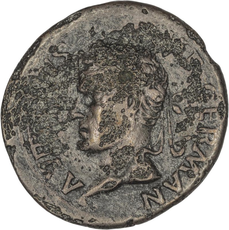 Римская империя · Vitellius · Denarius · I в., аверс, Федеральное государственное бюджетное учреждение культуры "Государственный музей изобразительных искусств имени А.С. Пушкина"
