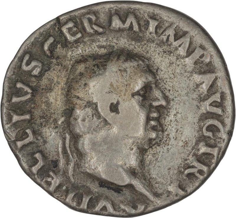 Римская империя · Vitellius · Denarius · I в., аверс, Федеральное государственное бюджетное учреждение культуры "Государственный музей изобразительных искусств имени А.С. Пушкина"