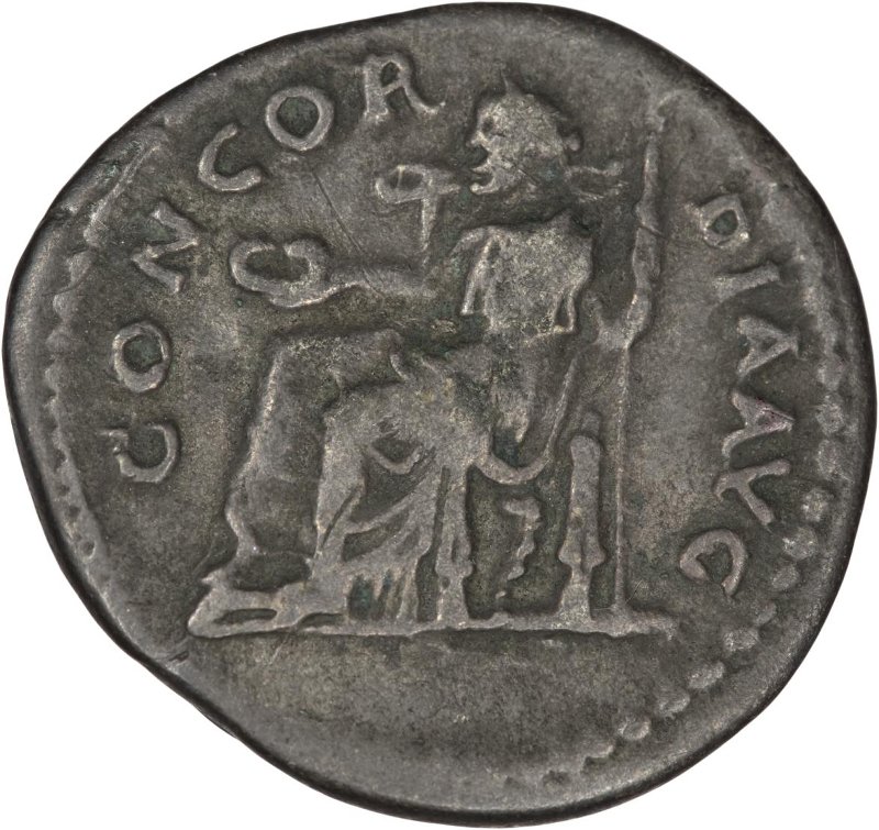 Римская империя · Sabina · Denarius · I в., реверс, Федеральное государственное бюджетное учреждение культуры "Государственный музей изобразительных искусств имени А.С. Пушкина"