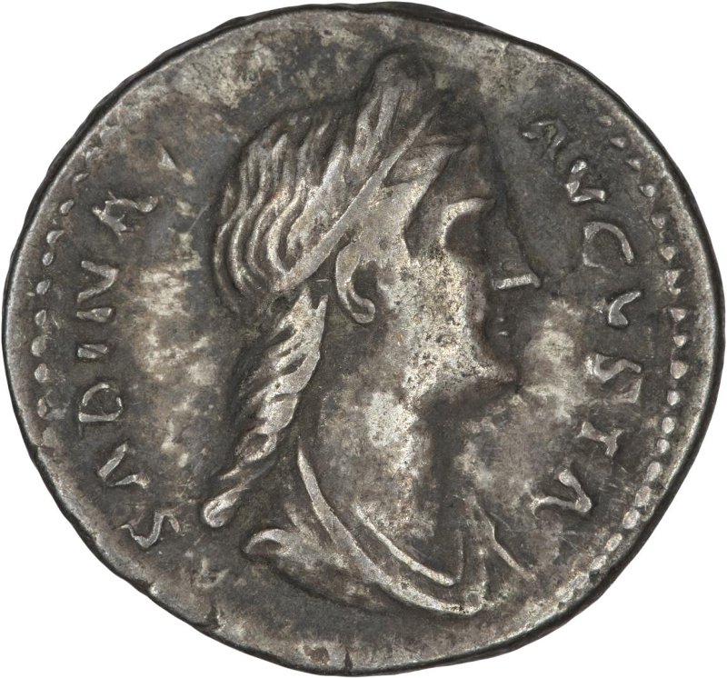 Римская империя · Sabina · Denarius · I в., реверс, Федеральное государственное бюджетное учреждение культуры "Государственный музей изобразительных искусств имени А.С. Пушкина"