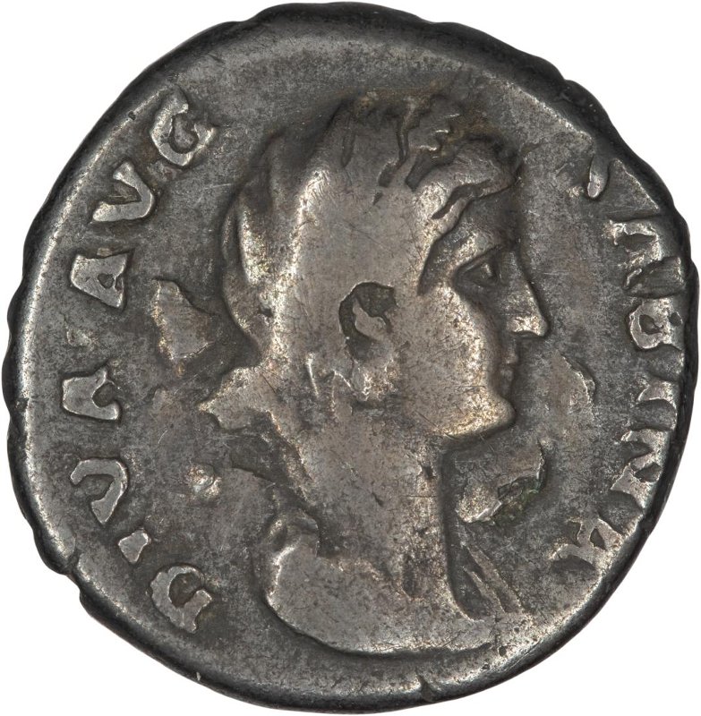 Римская империя · Sabina · Denarius · I в., аверс, Федеральное государственное бюджетное учреждение культуры "Государственный музей изобразительных искусств имени А.С. Пушкина"