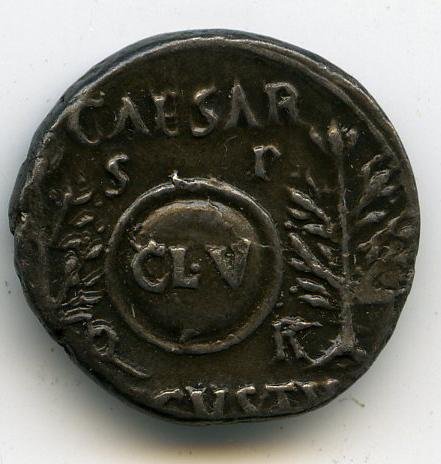 Римская империя · Augustus · Denarius · XVI в. до н. э., реверс, Федеральное государственное бюджетное учреждение культуры "Государственный музей изобразительных искусств имени А.С. Пушкина"