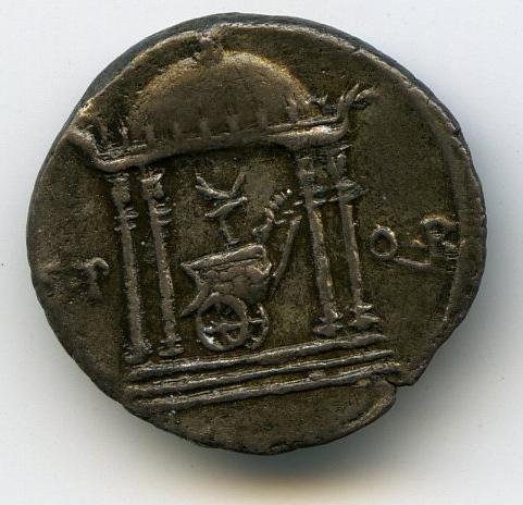 Римская империя · Augustus · Denarius · XVI в. до н. э., аверс, Федеральное государственное бюджетное учреждение культуры "Государственный музей изобразительных искусств имени А.С. Пушкина"