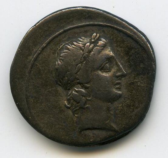 Римская империя · Augustus · Denarius · I в. до н. э., реверс, Федеральное государственное бюджетное учреждение культуры "Государственный музей изобразительных искусств имени А.С. Пушкина"