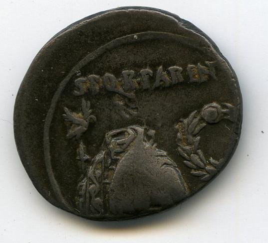 Римская империя · Augustus · Denarius · XVI в. до н. э., аверс, Федеральное государственное бюджетное учреждение культуры "Государственный музей изобразительных искусств имени А.С. Пушкина"