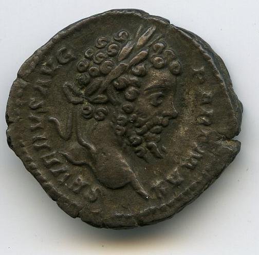 Римская империя · Septimius Severus · Denarius · II в., аверс, Федеральное государственное бюджетное учреждение культуры "Государственный музей изобразительных искусств имени А.С. Пушкина"