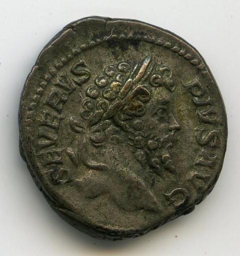 Римская империя · Septimius Severus · Denarius · II в., аверс, Федеральное государственное бюджетное учреждение культуры "Государственный музей изобразительных искусств имени А.С. Пушкина"