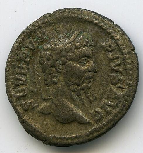Римская империя · Septimius Severus · Denarius · II в., аверс, Федеральное государственное бюджетное учреждение культуры "Государственный музей изобразительных искусств имени А.С. Пушкина"