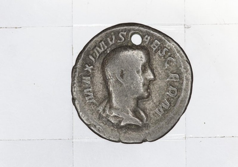 Римская империя · Maximinus Thrax · Denarius · II в., аверс, Федеральное государственное бюджетное учреждение культуры "Государственный музей изобразительных искусств имени А.С. Пушкина"