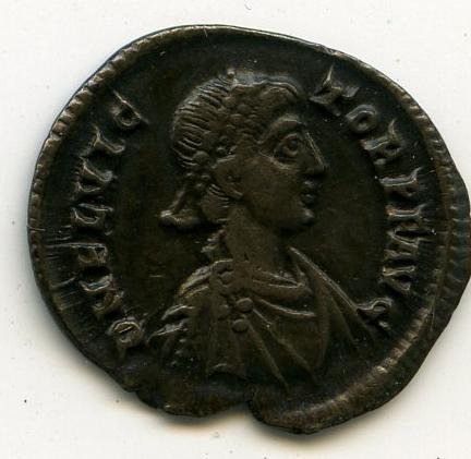 Римская империя · Magnus Maximus · Siliqua · III в., аверс, Федеральное государственное бюджетное учреждение культуры "Государственный музей изобразительных искусств имени А.С. Пушкина"