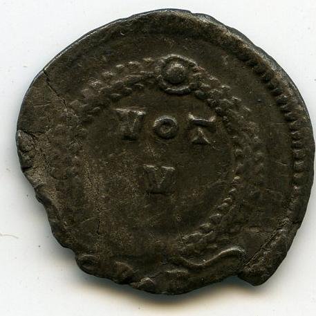 Римская империя · Valens · Siliqua · III в., аверс, Федеральное государственное бюджетное учреждение культуры "Государственный музей изобразительных искусств имени А.С. Пушкина"