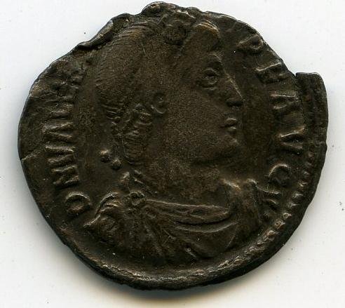 Римская империя · Valens · Siliqua · III в., реверс, Федеральное государственное бюджетное учреждение культуры "Государственный музей изобразительных искусств имени А.С. Пушкина"
