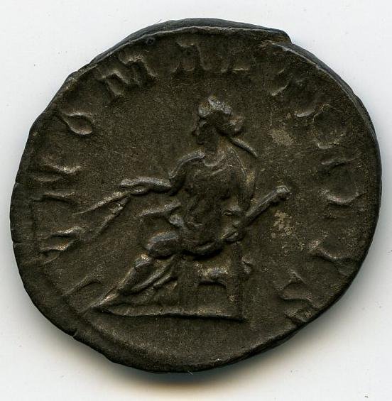 Римская империя · Trebonianus Gallus · Antoninianus · II в., реверс, Федеральное государственное бюджетное учреждение культуры "Государственный музей изобразительных искусств имени А.С. Пушкина"