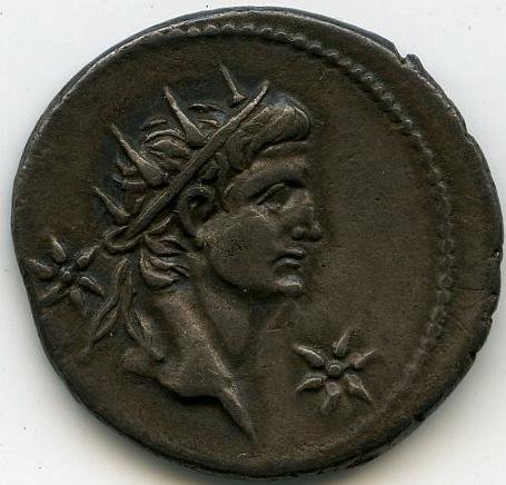 Римская империя · Denarius · I в., аверс, Федеральное государственное бюджетное учреждение культуры "Государственный музей изобразительных искусств имени А.С. Пушкина"
