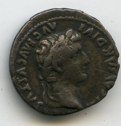 Римская империя · Tiberius · Denarius · XV в., реверс, Федеральное государственное бюджетное учреждение культуры "Государственный музей изобразительных искусств имени А.С. Пушкина"
