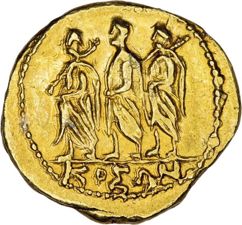 Римская республика · Aureus · I в. до н. э., реверс, Федеральное государственное бюджетное учреждение культуры "Государственный музей изобразительных искусств имени А.С. Пушкина"