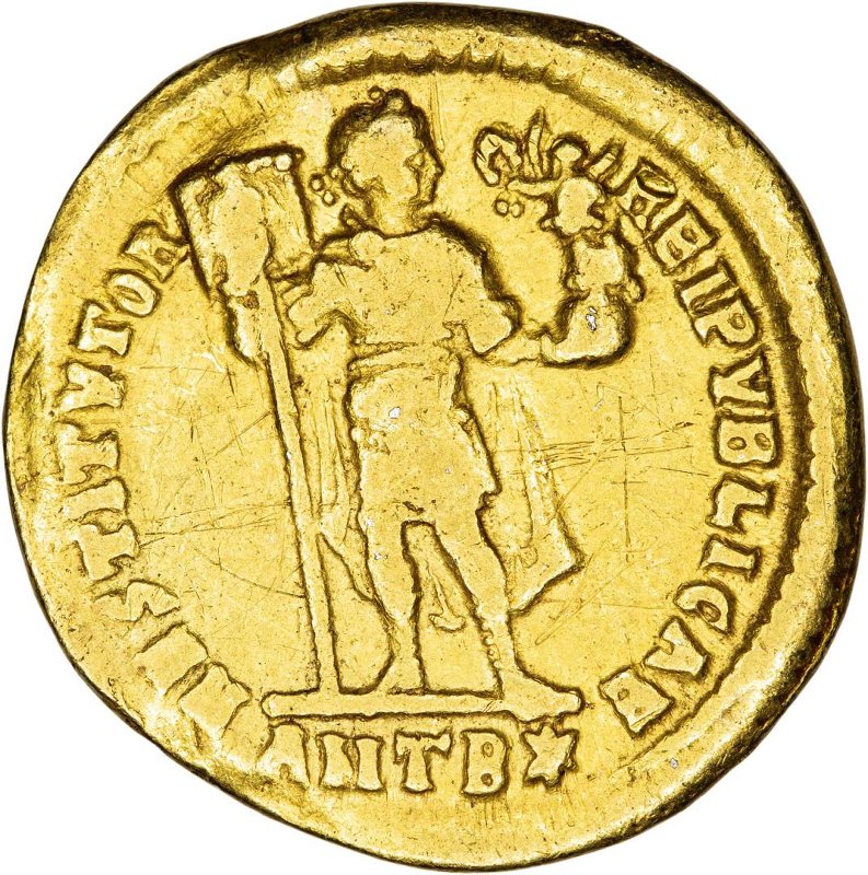 аверс Античная монета · Solidus · III в.