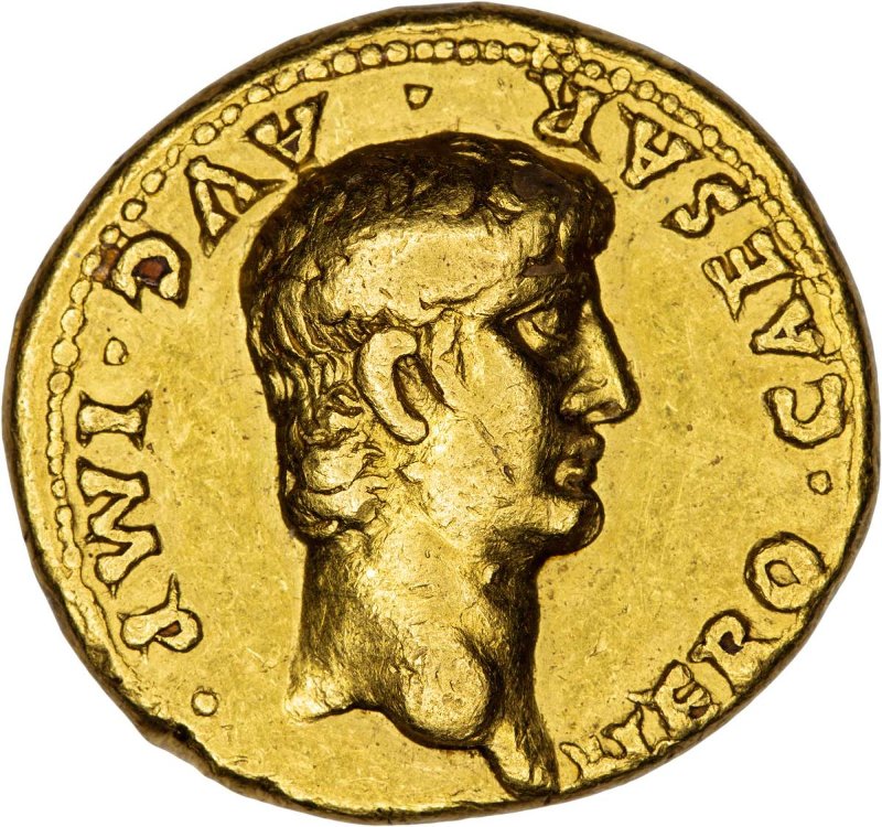 Античная монета · Nero · Aureus · I в., реверс, Федеральное государственное бюджетное учреждение культуры "Государственный музей изобразительных искусств имени А.С. Пушкина"