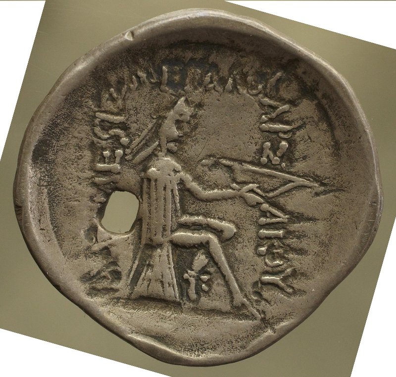 аверс Парфия · Drachma · II в. до н. э.