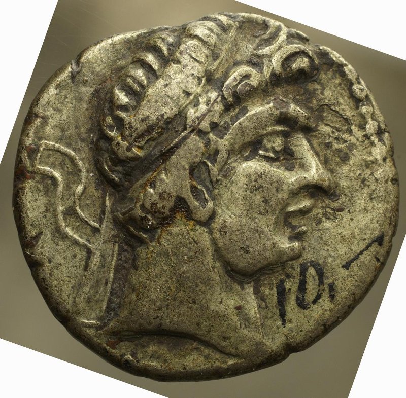 Античная монета · Tetradrachm · I в. до н. э., реверс, Федеральное государственное бюджетное учреждение культуры "Государственный музей изобразительных искусств имени А.С. Пушкина"