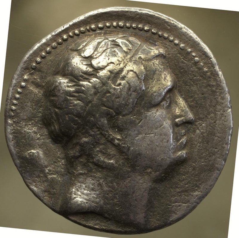 Античная монета · Tetradrachm · II в. до н. э., реверс, Федеральное государственное бюджетное учреждение культуры "Государственный музей изобразительных искусств имени А.С. Пушкина"