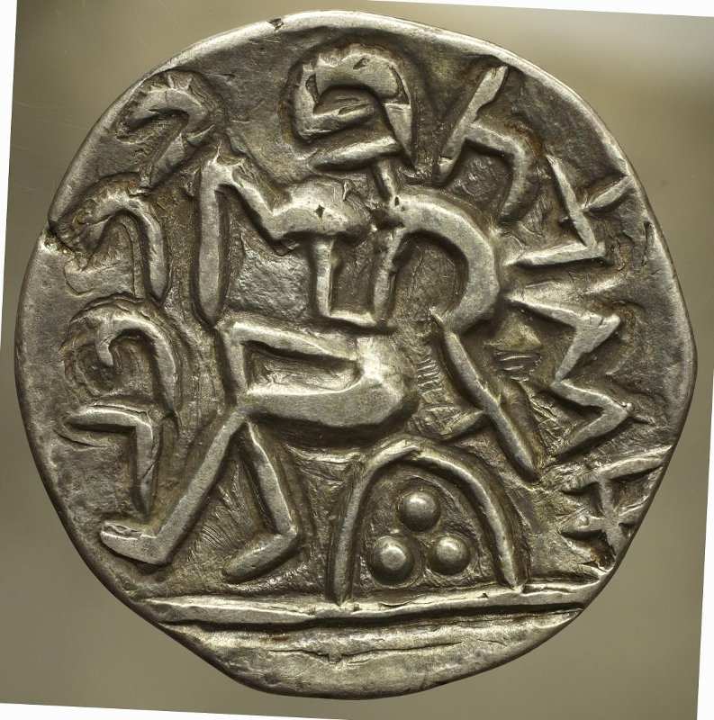 Античная монета · Tetradrachm · II в. до н. э., аверс, Федеральное государственное бюджетное учреждение культуры "Государственный музей изобразительных искусств имени А.С. Пушкина"