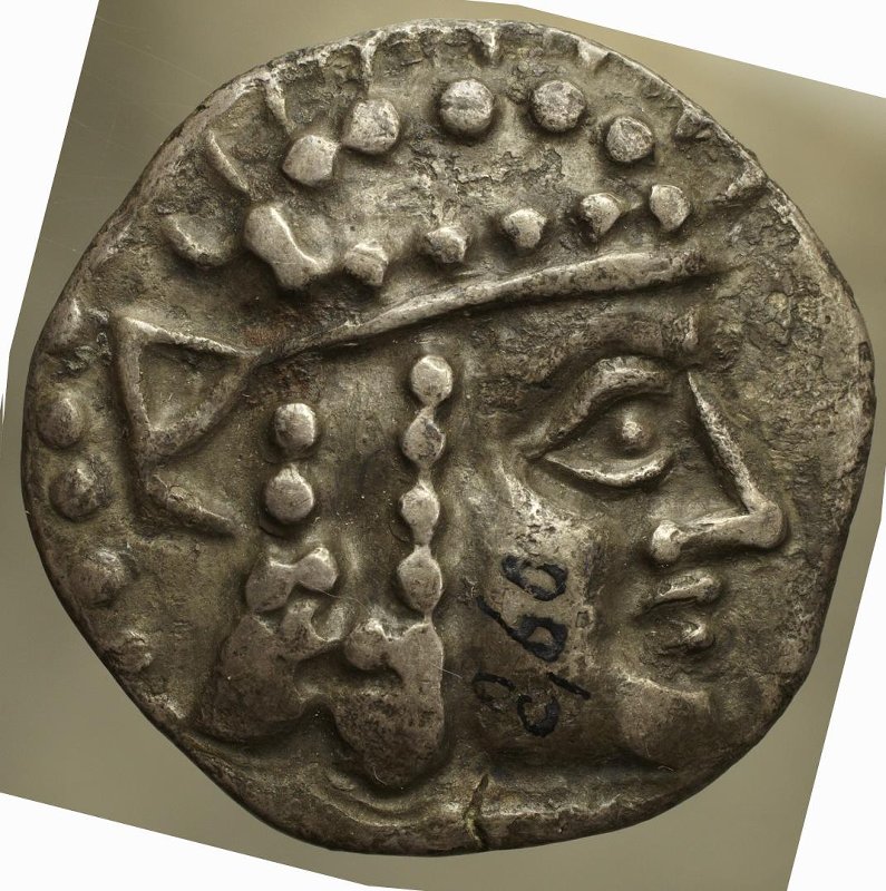 Античная монета · Tetradrachm · II в. до н. э., аверс, Федеральное государственное бюджетное учреждение культуры "Государственный музей изобразительных искусств имени А.С. Пушкина"