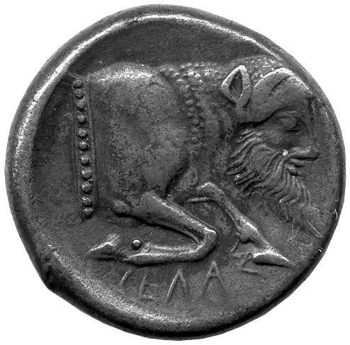 реверс Греция · Didrachm · V в. до н. э.