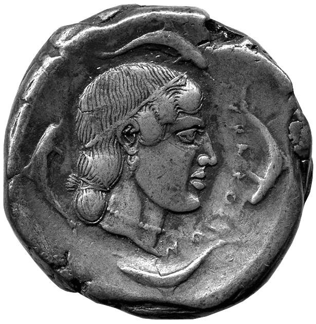 Греция · Tetradrachm · V в. до н. э., аверс, Федеральное государственное бюджетное учреждение культуры "Государственный музей изобразительных искусств имени А.С. Пушкина"