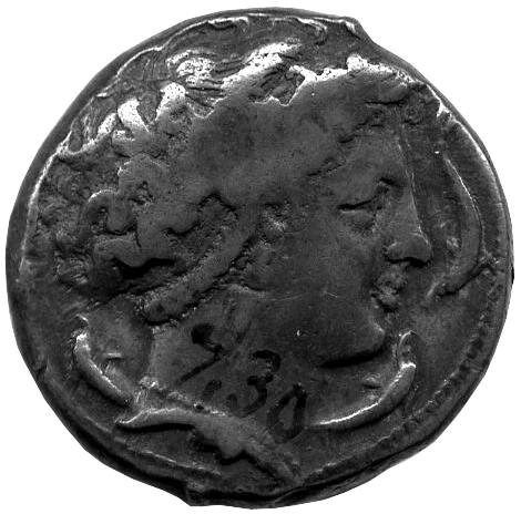 Античная монета · Didrachm · III в. до н. э., реверс, Федеральное государственное бюджетное учреждение культуры "Государственный музей изобразительных искусств имени А.С. Пушкина"