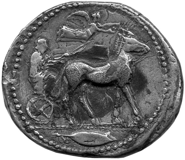 Греция · Tetradrachm · V в. до н. э., аверс, Федеральное государственное бюджетное учреждение культуры "Государственный музей изобразительных искусств имени А.С. Пушкина"