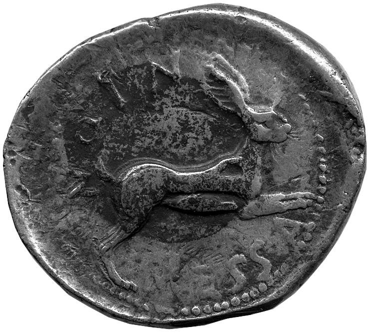 Греция · Tetradrachm · V в. до н. э., реверс, Федеральное государственное бюджетное учреждение культуры "Государственный музей изобразительных искусств имени А.С. Пушкина"