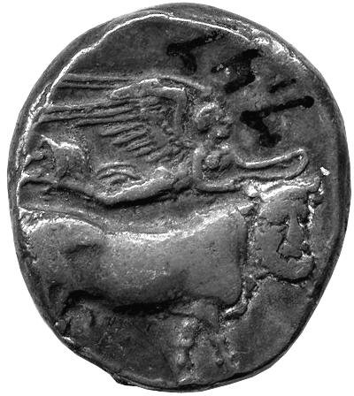 Античная монета · Didrachm · IV в. до н. э., аверс, Федеральное государственное бюджетное учреждение культуры "Государственный музей изобразительных искусств имени А.С. Пушкина"