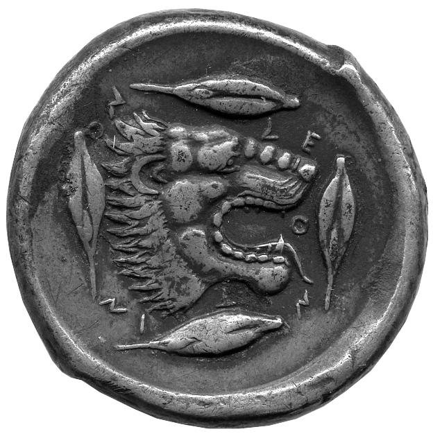 Греция · Tetradrachm · V в. до н. э., аверс, Федеральное государственное бюджетное учреждение культуры "Государственный музей изобразительных искусств имени А.С. Пушкина"