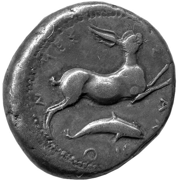 Греция · Tetradrachm · V в. до н. э., аверс, Федеральное государственное бюджетное учреждение культуры "Государственный музей изобразительных искусств имени А.С. Пушкина"