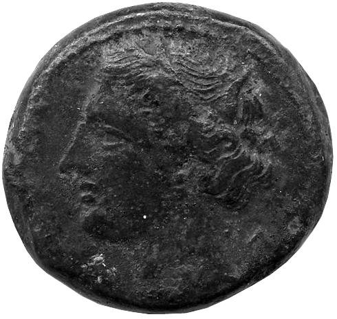 Греция · Agathocles of Syracuse · IV в. до н. э., аверс, Федеральное государственное бюджетное учреждение культуры "Государственный музей изобразительных искусств имени А.С. Пушкина"