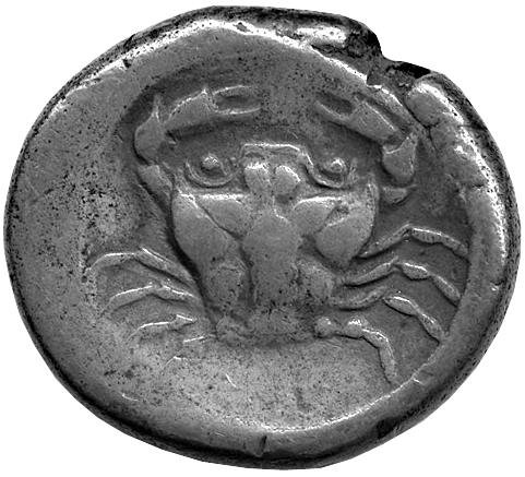 Греция · Didrachm · V в. до н. э., аверс, Федеральное государственное бюджетное учреждение культуры "Государственный музей изобразительных искусств имени А.С. Пушкина"
