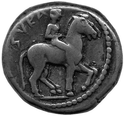 Греция · Didrachm · V в. до н. э., аверс, Федеральное государственное бюджетное учреждение культуры "Государственный музей изобразительных искусств имени А.С. Пушкина"