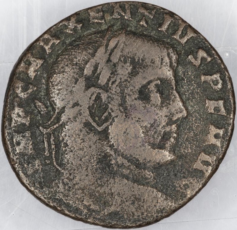 Римская империя · Maxentius · III в., аверс, Федеральное государственное бюджетное учреждение культуры "Государственный музей изобразительных искусств имени А.С. Пушкина"