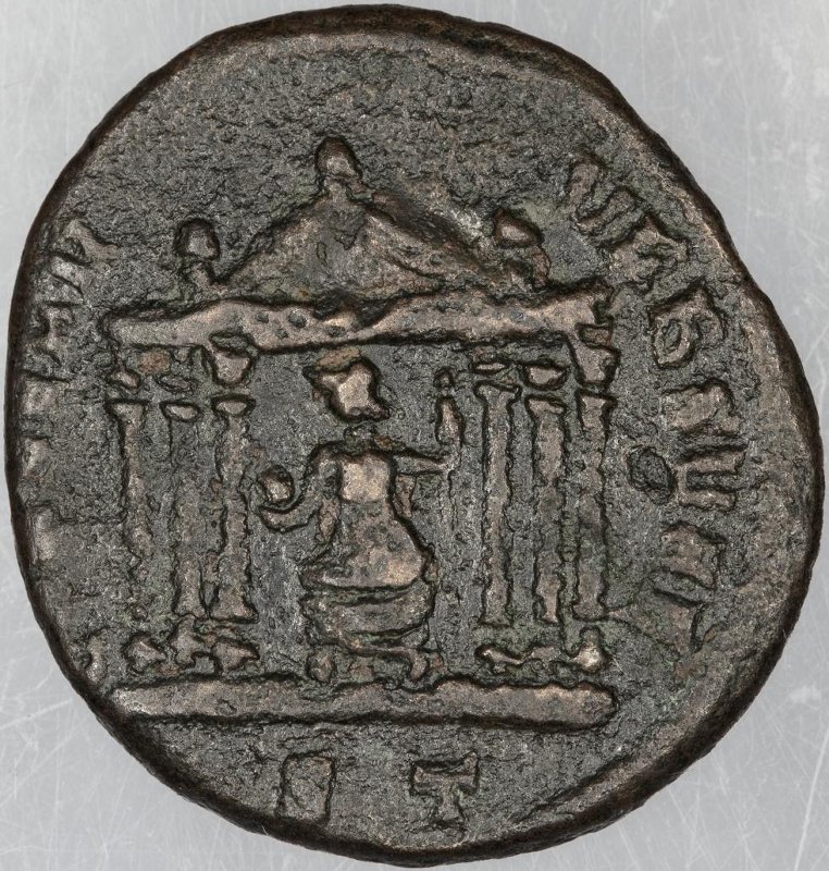 Римская империя · Maxentius · Follis · III в., реверс, Федеральное государственное бюджетное учреждение культуры "Государственный музей изобразительных искусств имени А.С. Пушкина"
