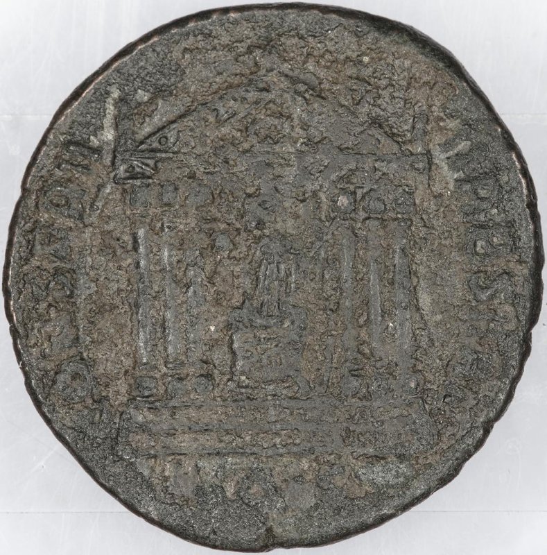 Римская империя · Maxentius · Follis · III в., реверс, Федеральное государственное бюджетное учреждение культуры "Государственный музей изобразительных искусств имени А.С. Пушкина"