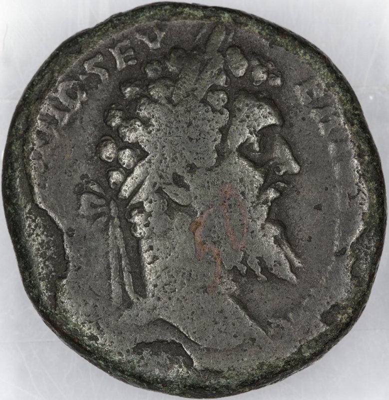 Римская империя · Septimius Severus · Sestertius · I в., аверс, Федеральное государственное бюджетное учреждение культуры "Государственный музей изобразительных искусств имени А.С. Пушкина"