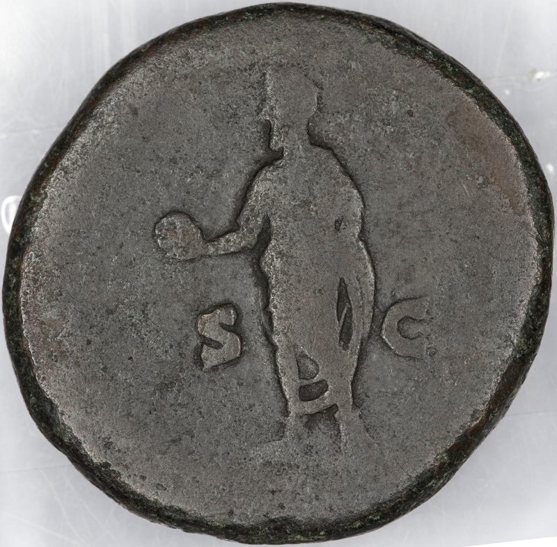 Римская империя · Septimius Severus · Sestertius · I в., реверс, Федеральное государственное бюджетное учреждение культуры "Государственный музей изобразительных искусств имени А.С. Пушкина"