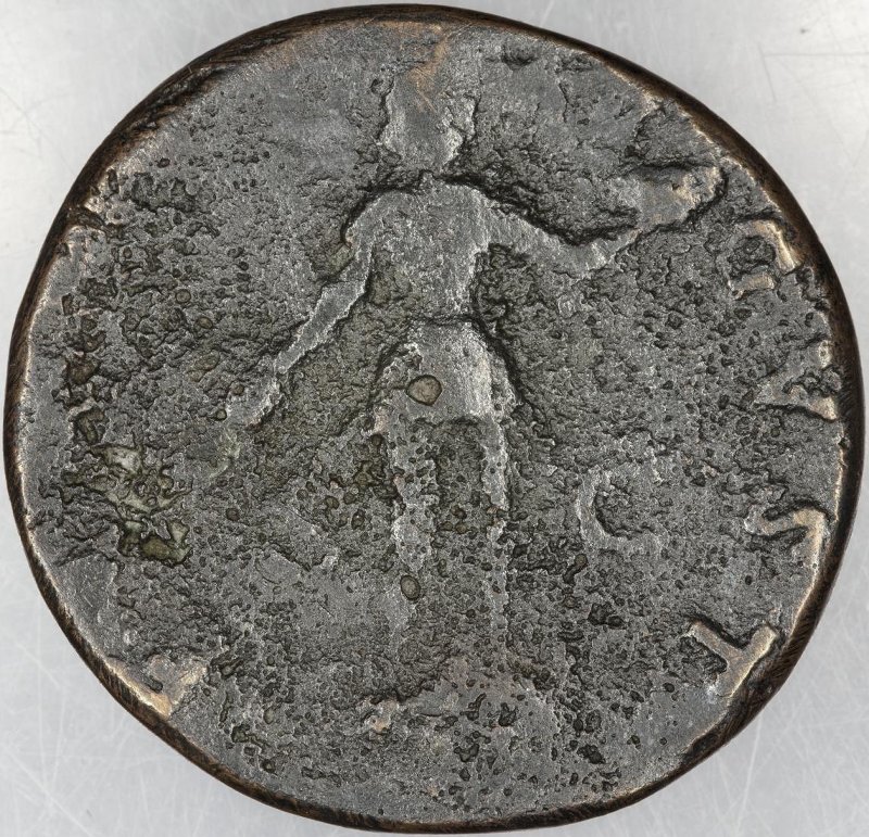 Римская империя · Trajan · Sestertius · I в., реверс, Федеральное государственное бюджетное учреждение культуры "Государственный музей изобразительных искусств имени А.С. Пушкина"