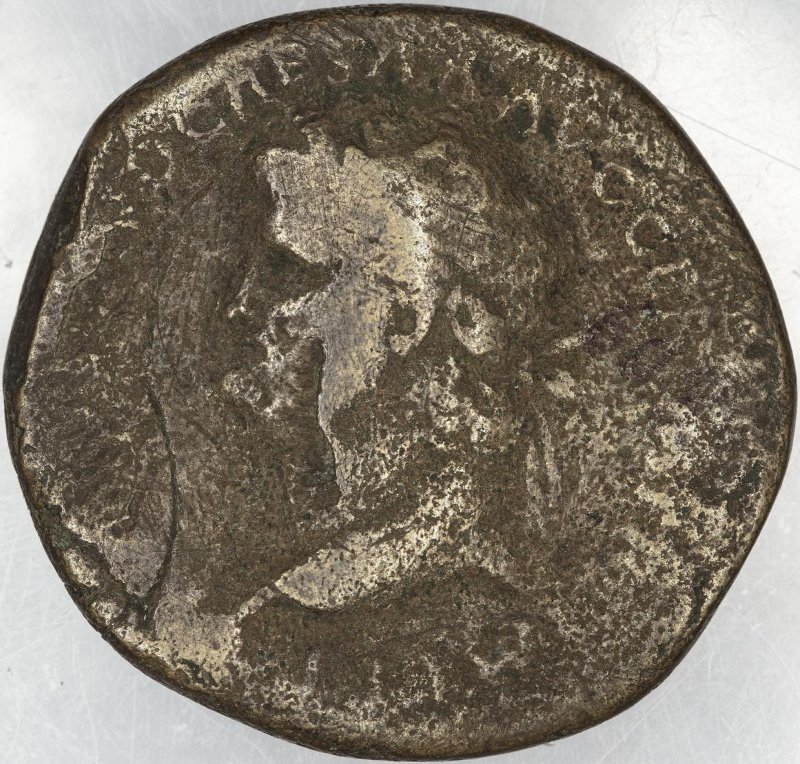 Римская империя · Nero · Sestertius · I в., аверс, Федеральное государственное бюджетное учреждение культуры "Государственный музей изобразительных искусств имени А.С. Пушкина"