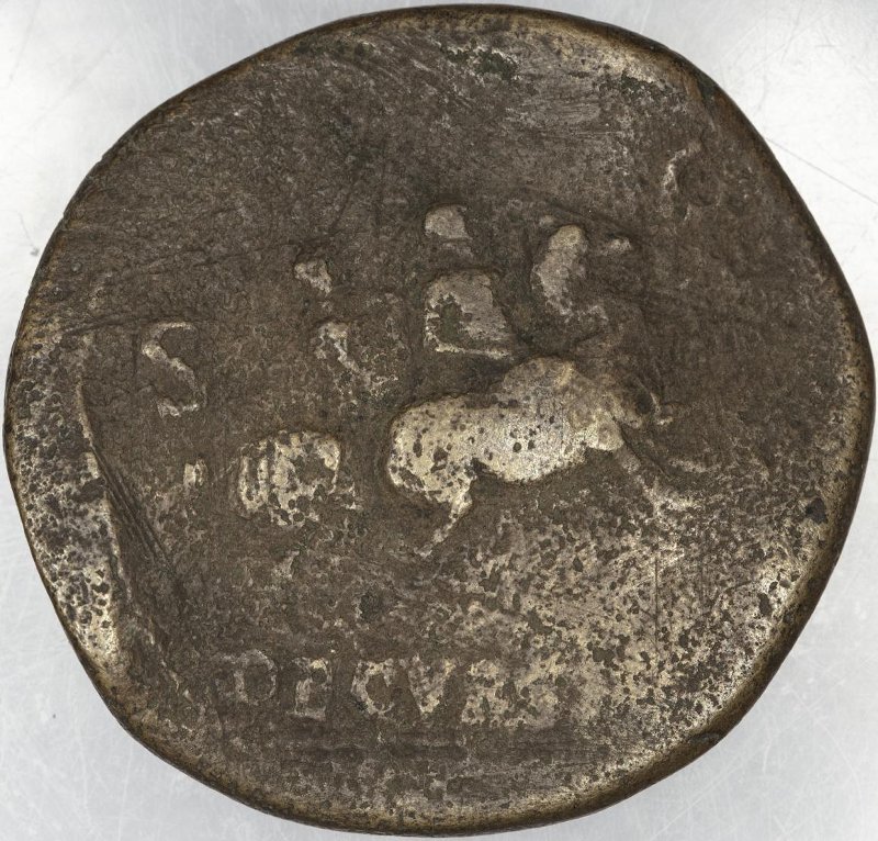 Римская империя · Nero · Sestertius · I в., реверс, Федеральное государственное бюджетное учреждение культуры "Государственный музей изобразительных искусств имени А.С. Пушкина"