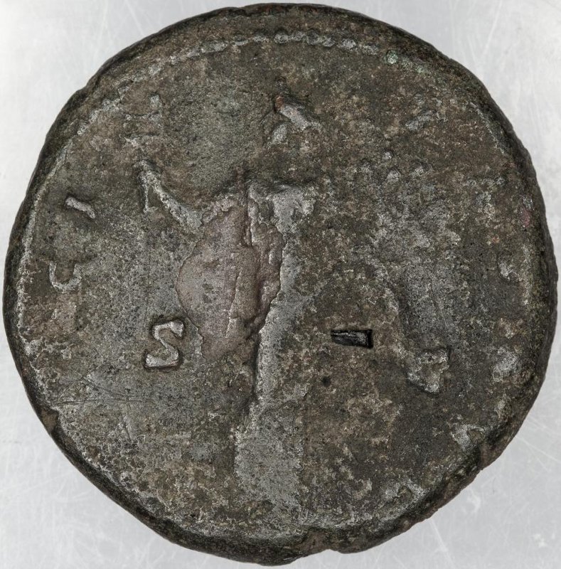 Римская империя · Antoninus Pius · As · I в., реверс, Федеральное государственное бюджетное учреждение культуры "Государственный музей изобразительных искусств имени А.С. Пушкина"