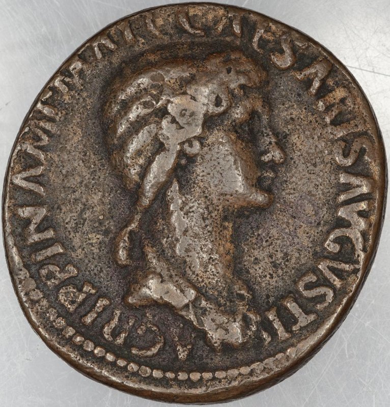 Римская империя · Claudius · Sestertius · I в., реверс, Федеральное государственное бюджетное учреждение культуры "Государственный музей изобразительных искусств имени А.С. Пушкина"