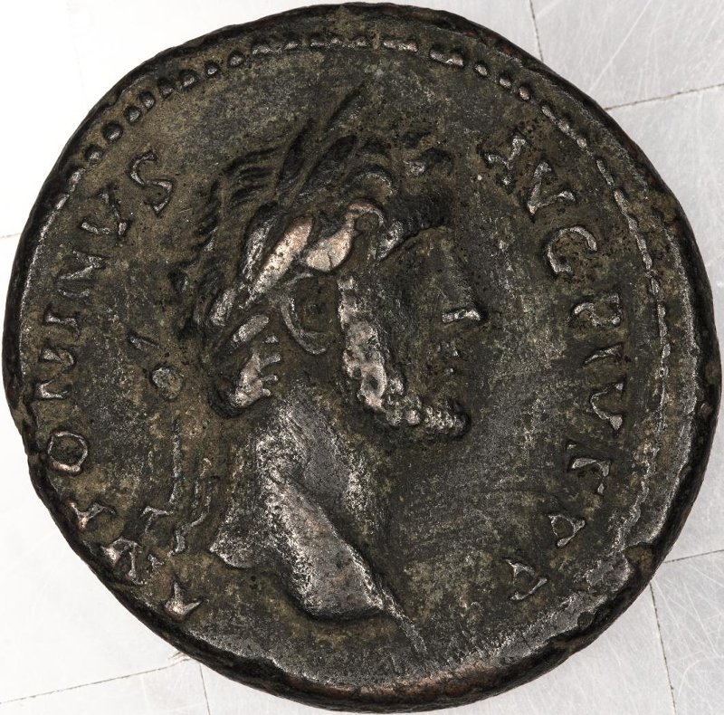 аверс Римская империя · Antoninus Pius · Dupondius · I в.