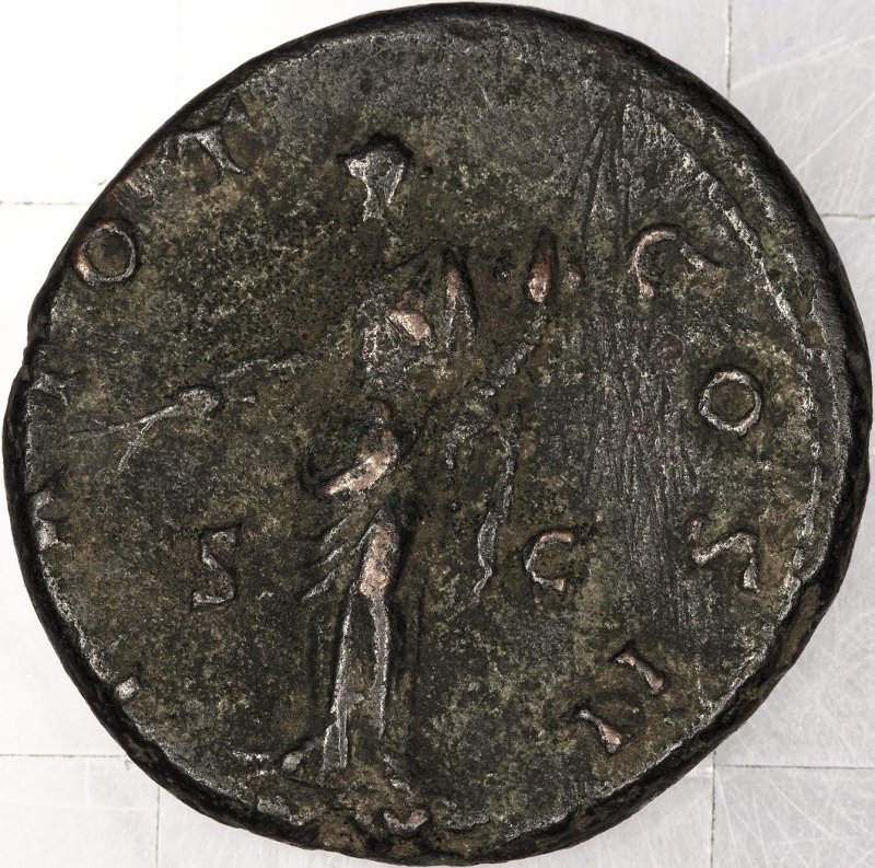 реверс Римская империя · Antoninus Pius · Dupondius · I в.